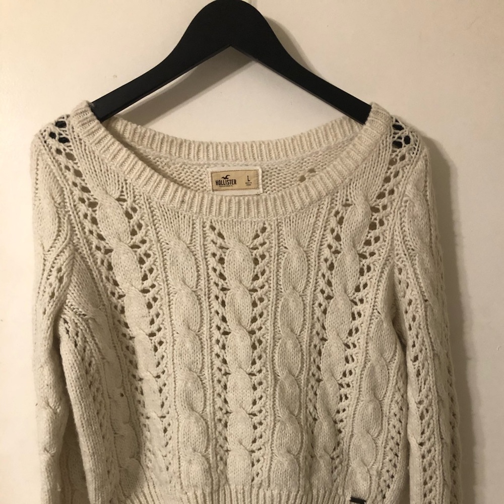Hollister cotton knitted sweater